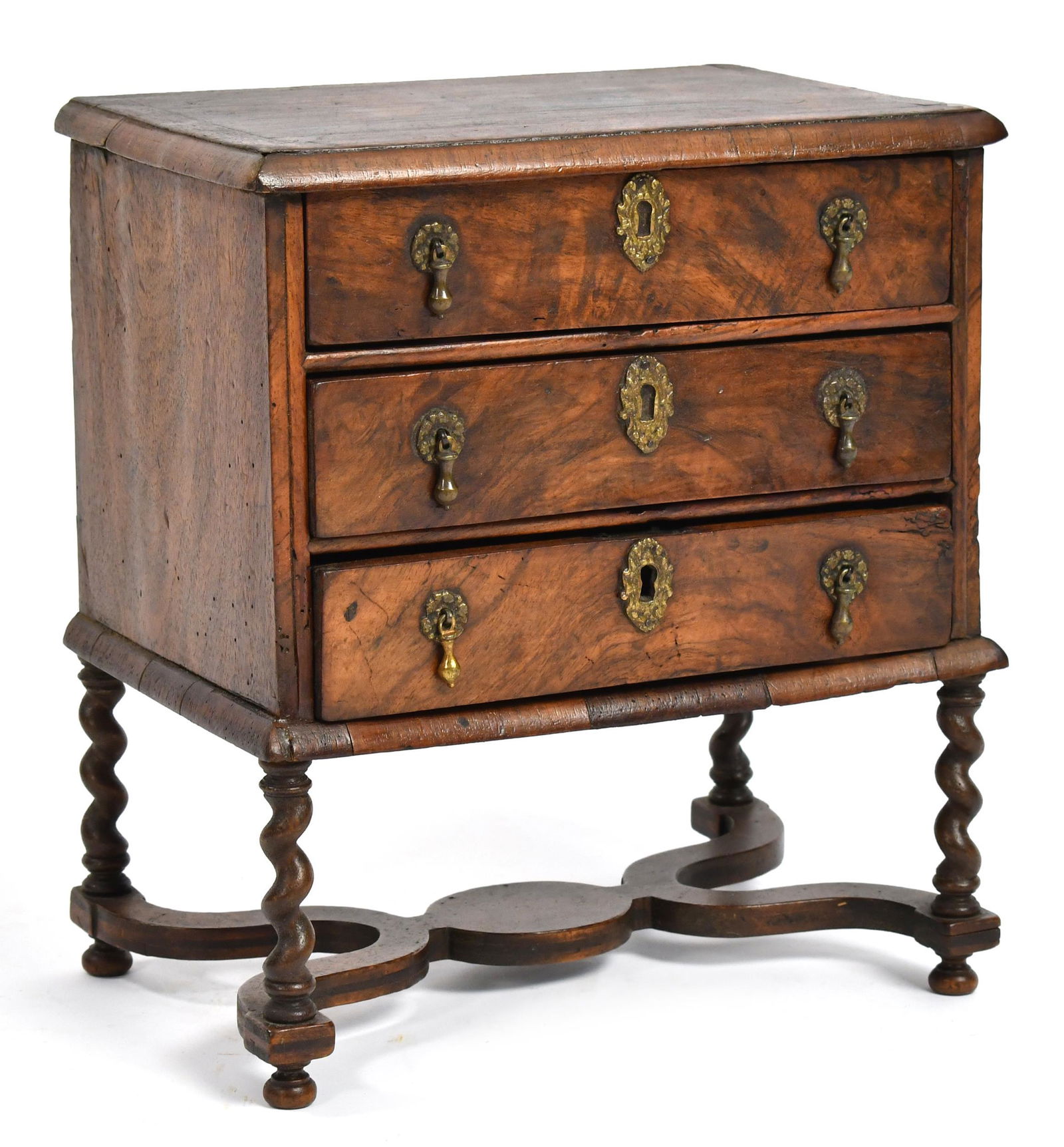 18TH C. EUROPEAN MINIATURE CHEST. (1 of 9)