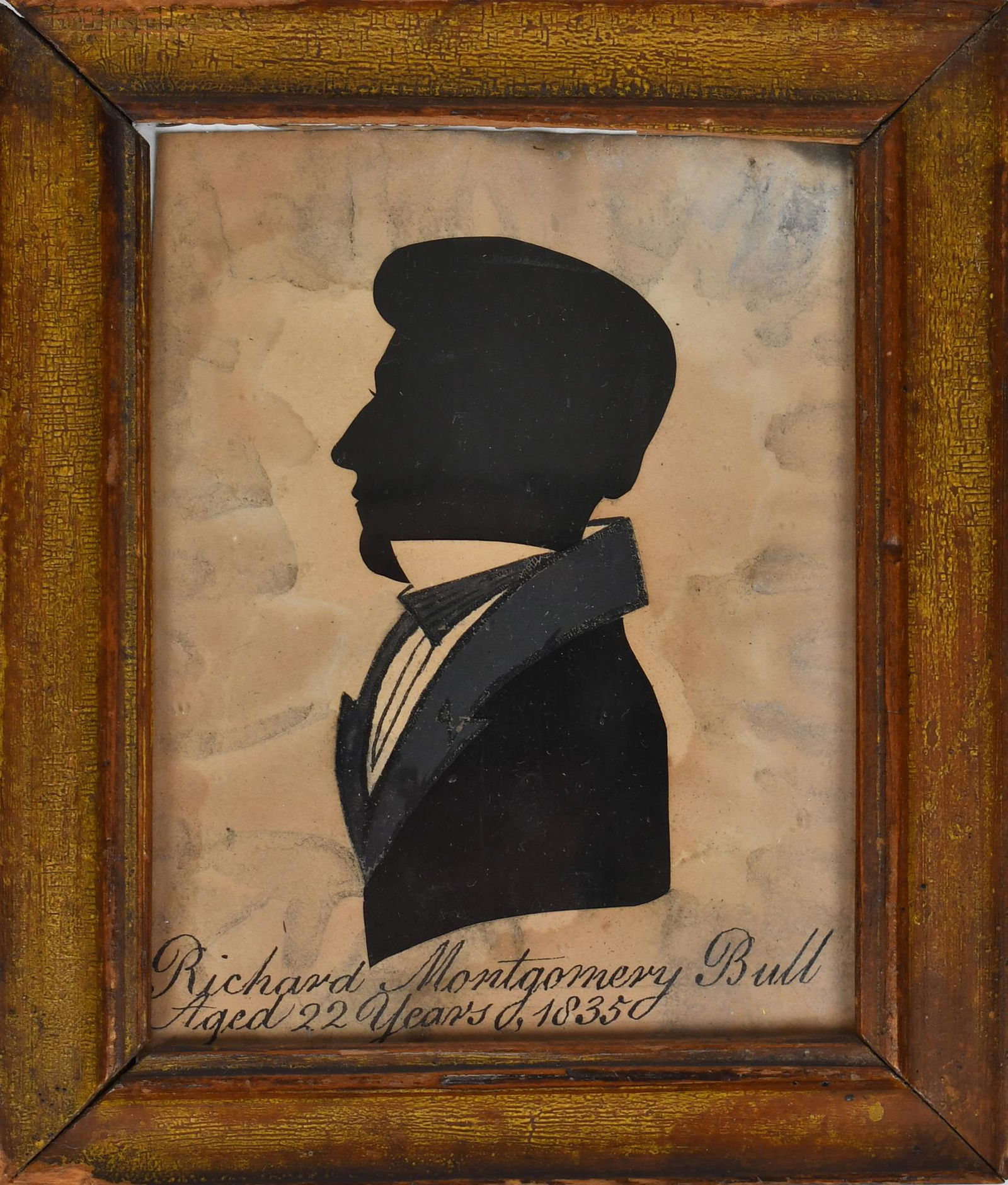 FINE 19TH C. SILHOUETTE GENTLEMAN. (1 of 4)