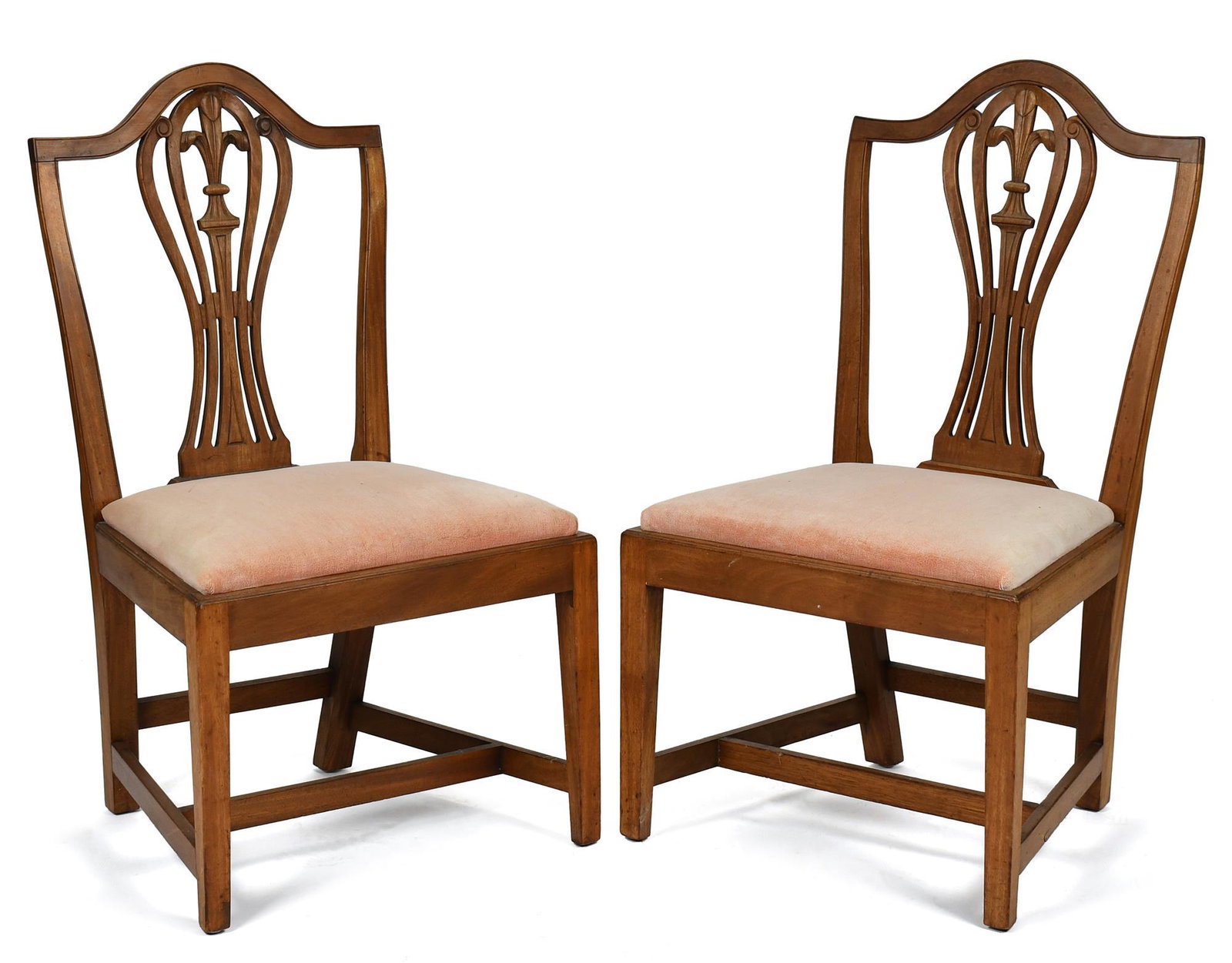 PAIR OF CA 1800 FEDERAL MAHOGANY SIDE CHAIRS. (1 of 8)