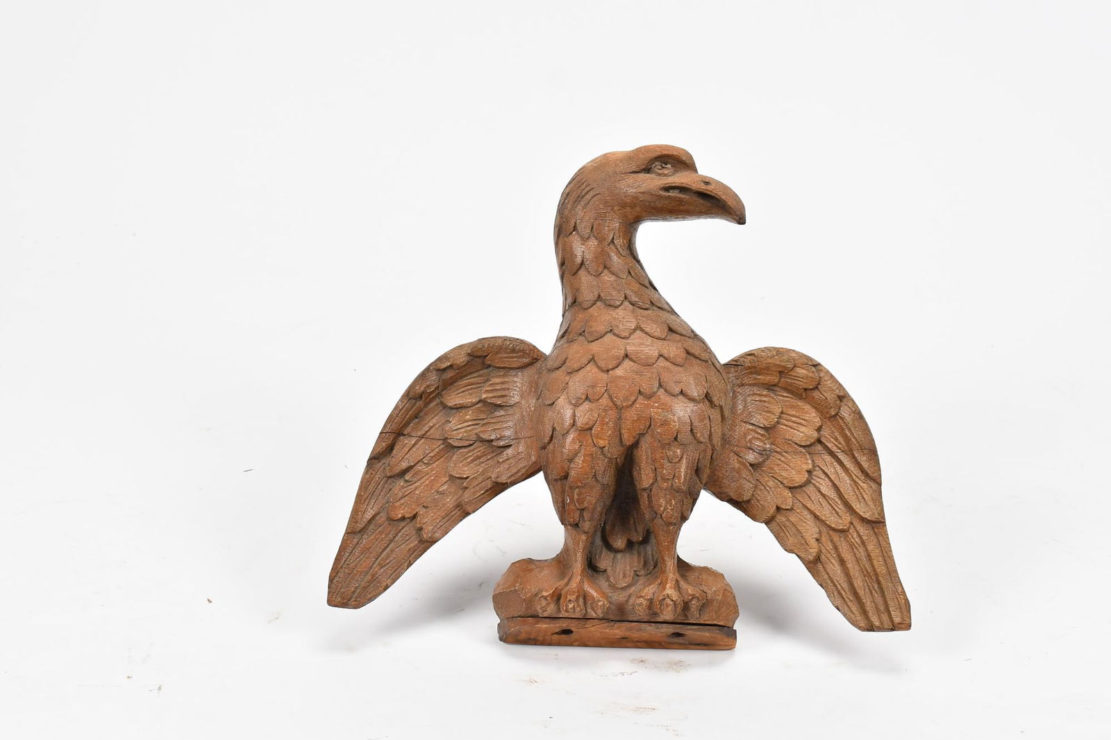 CARVED WOODEN EAGLE. (1 of 5)