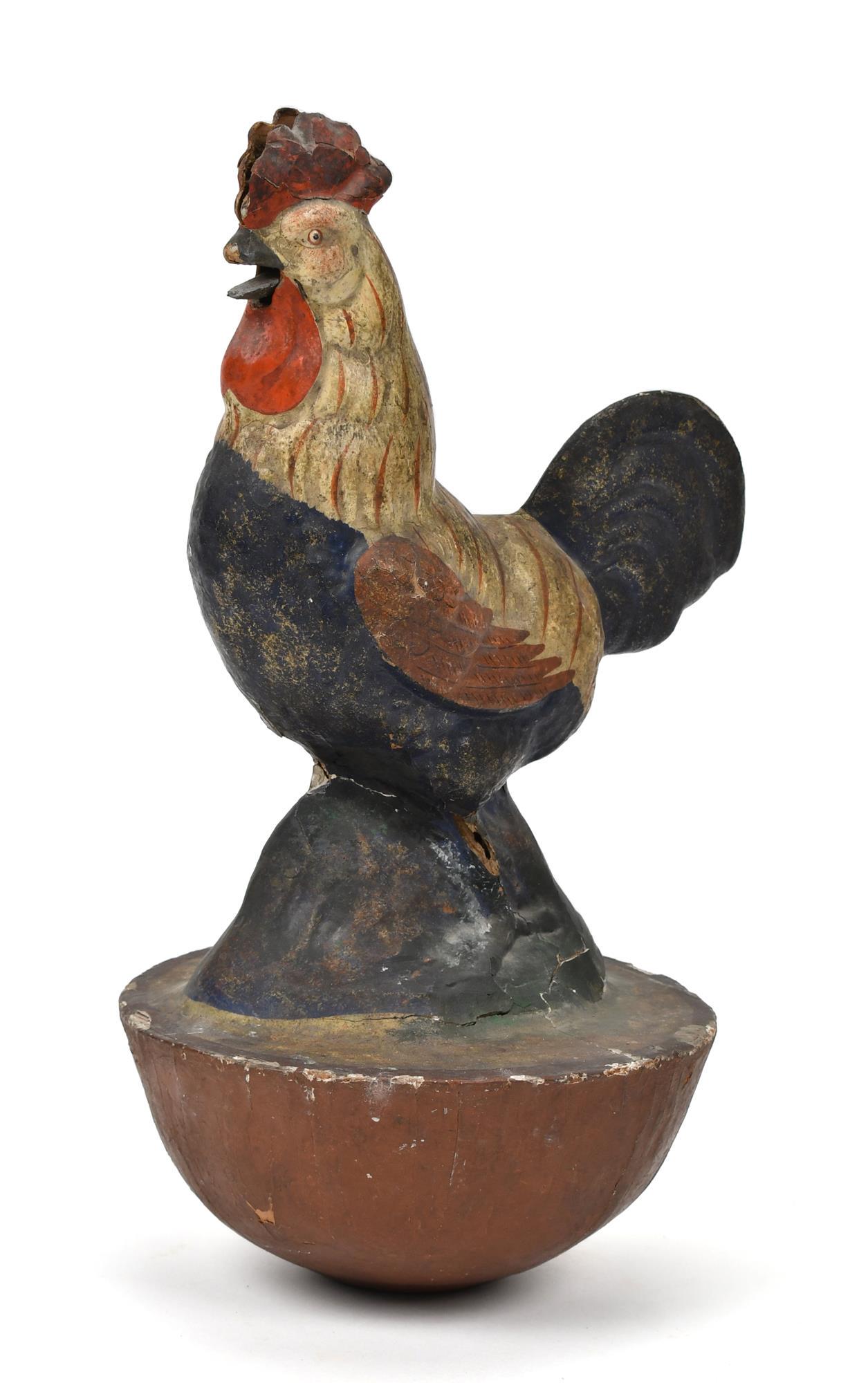 EARLY ROOSTER ROLY POLY TOY. (1 of 7)
