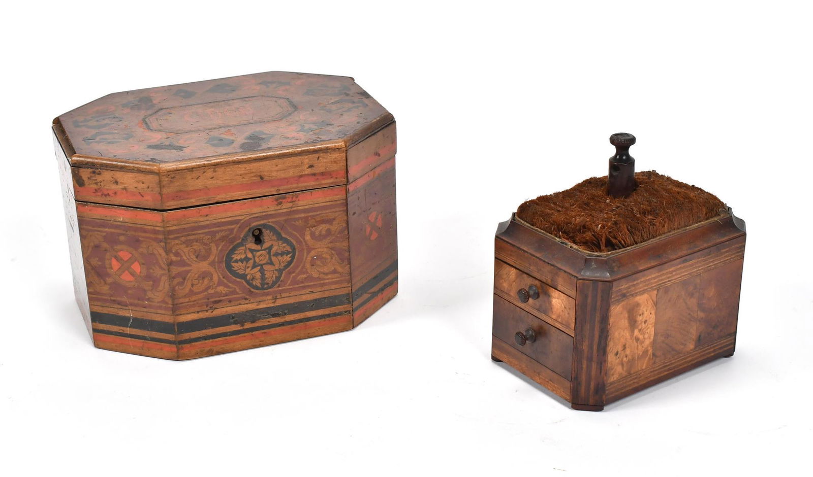 TWO 19TH C. BOXES. (1 of 17)