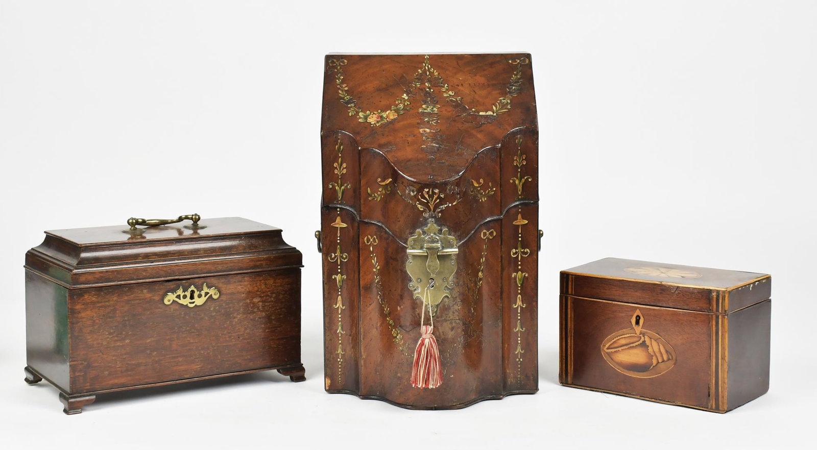 THREE PERIOD ENGLISH BOXES. (1 of 11)