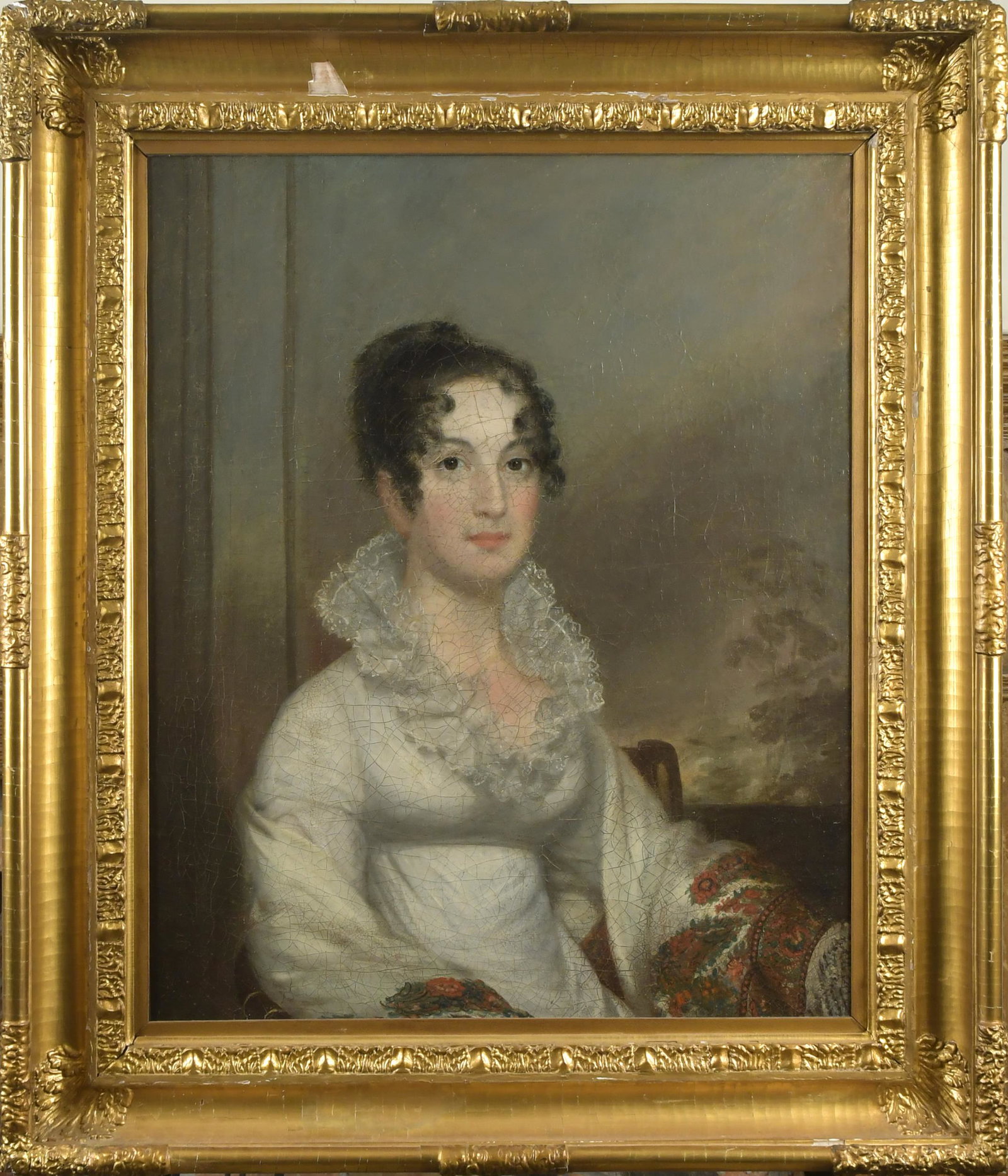 19TH C. PORTRAIT OF GENERAL DAVID FORMAN'S DAUGHTER. (1 of 4)