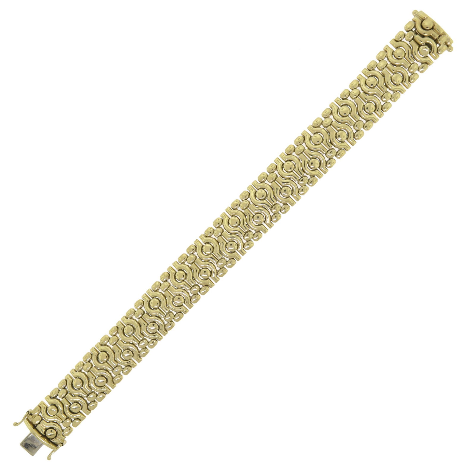 MILOR SIGNED 14K GOLD BRACELET. (1 of 5)