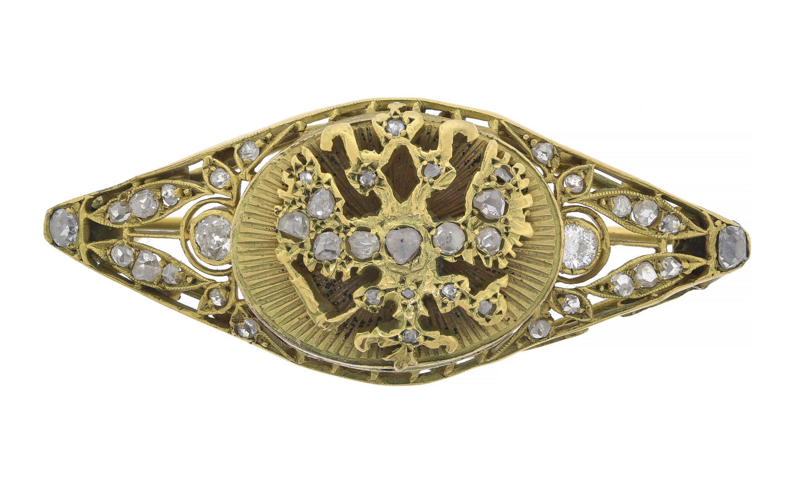 ANTIQUE DIAMOND BROOCH. (1 of 4)