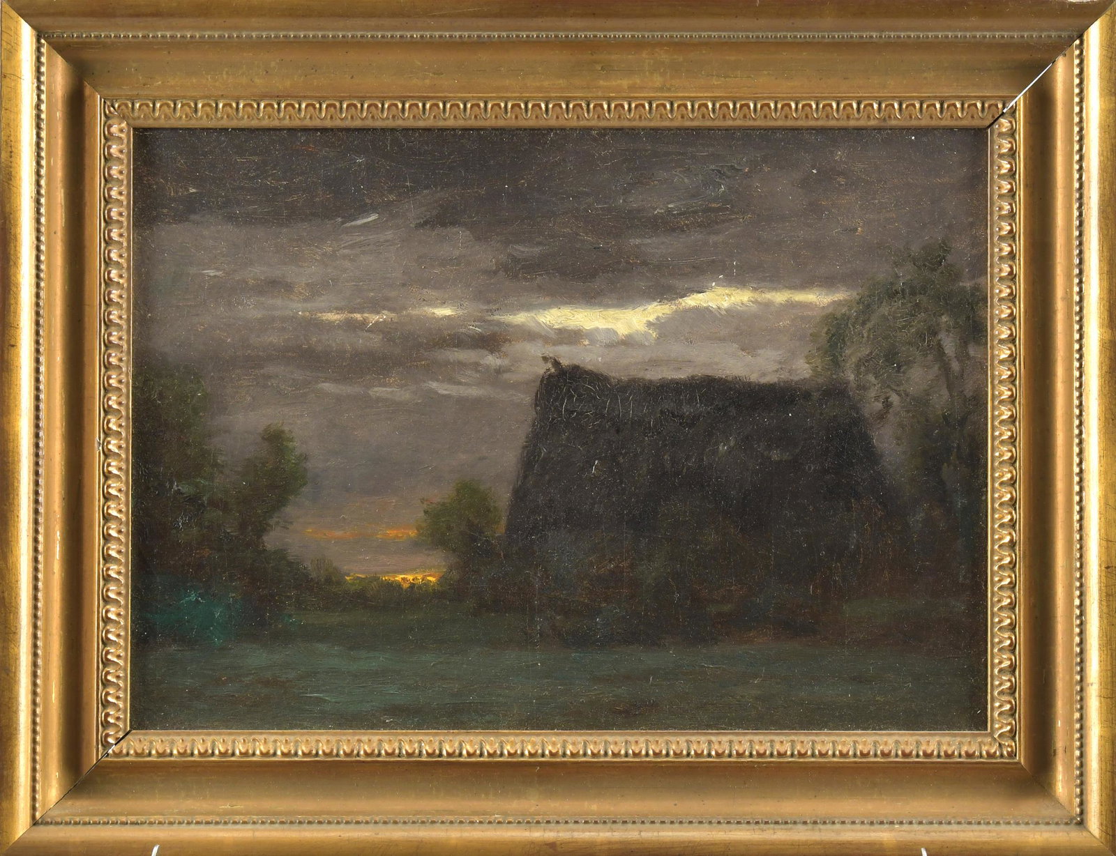 GUSTAVE WIEGAND O/C, IMPRESSIONIST LANDSCAPE. (1 of 7)