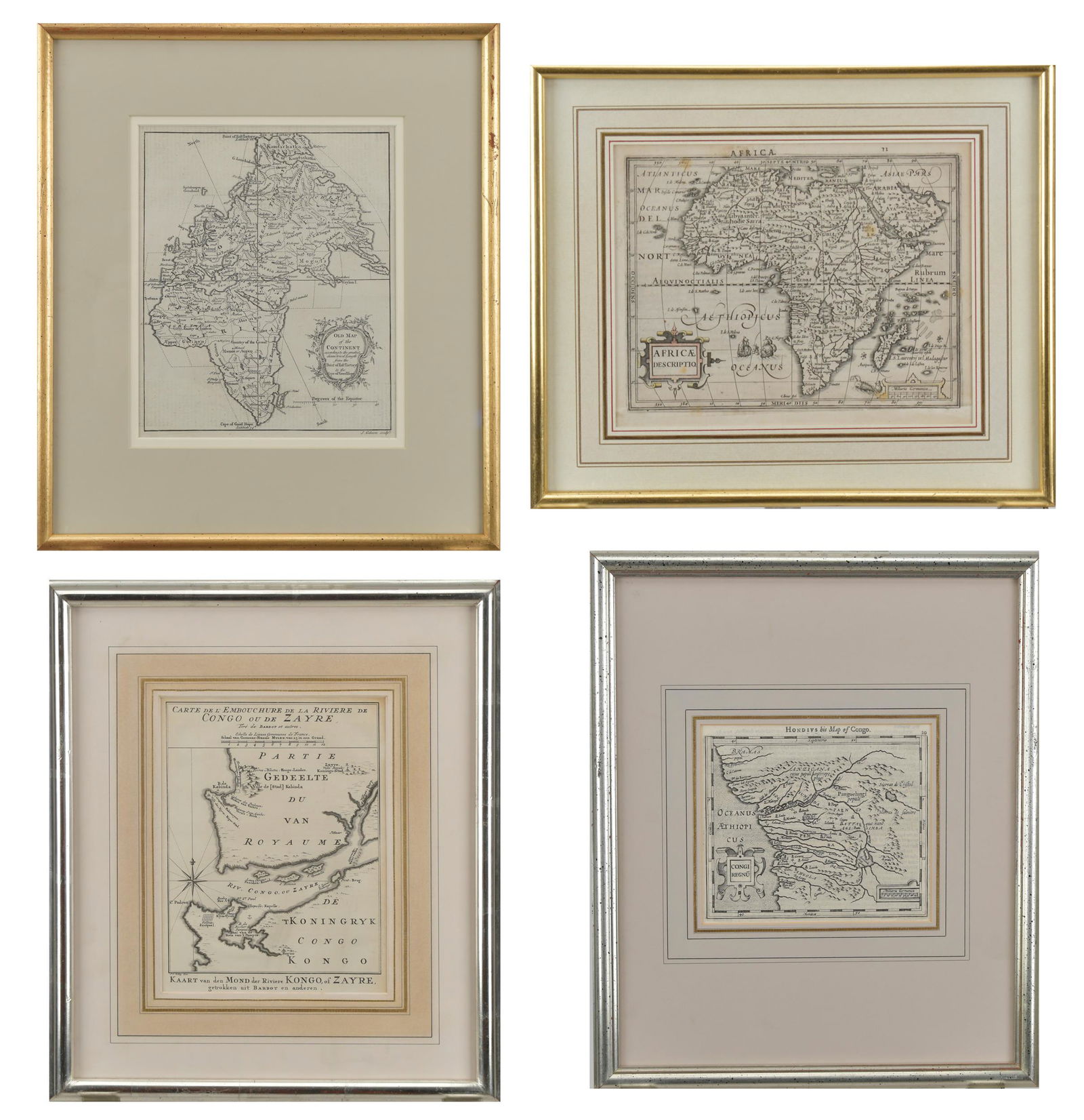FOUR ANTIQUE AFRICAN MAPS. (1 of 20)