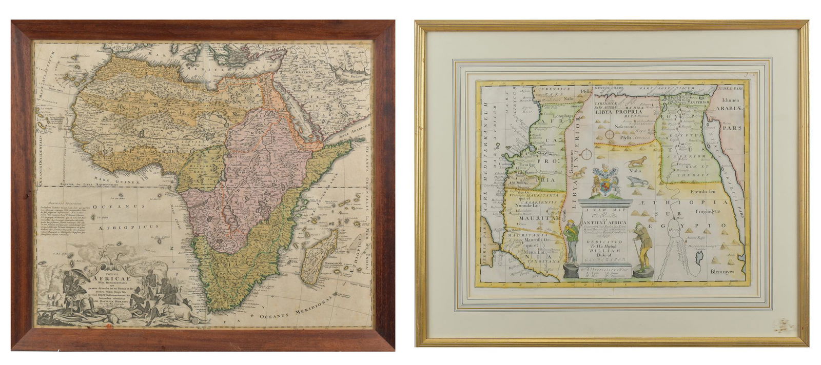 TWO ANTIQUE AFRICAN MAPS. (1 of 14)