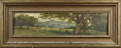 ROBERT DECKER O/C, PANORAMIC LANDSCAPE.