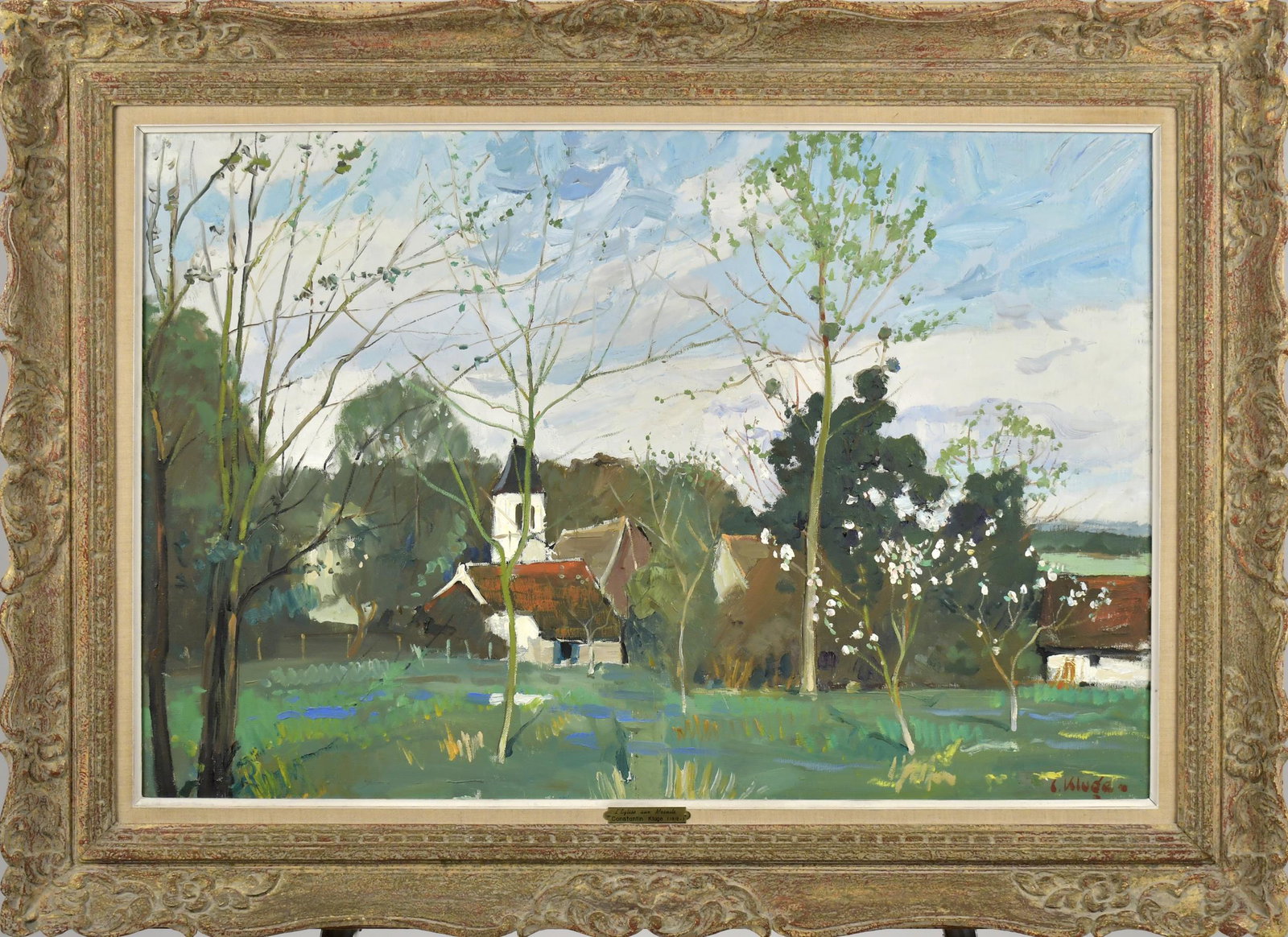 CONSTANTIN KLUGE OIL, L’EGLISE AUX MESNILS. (1 of 9)