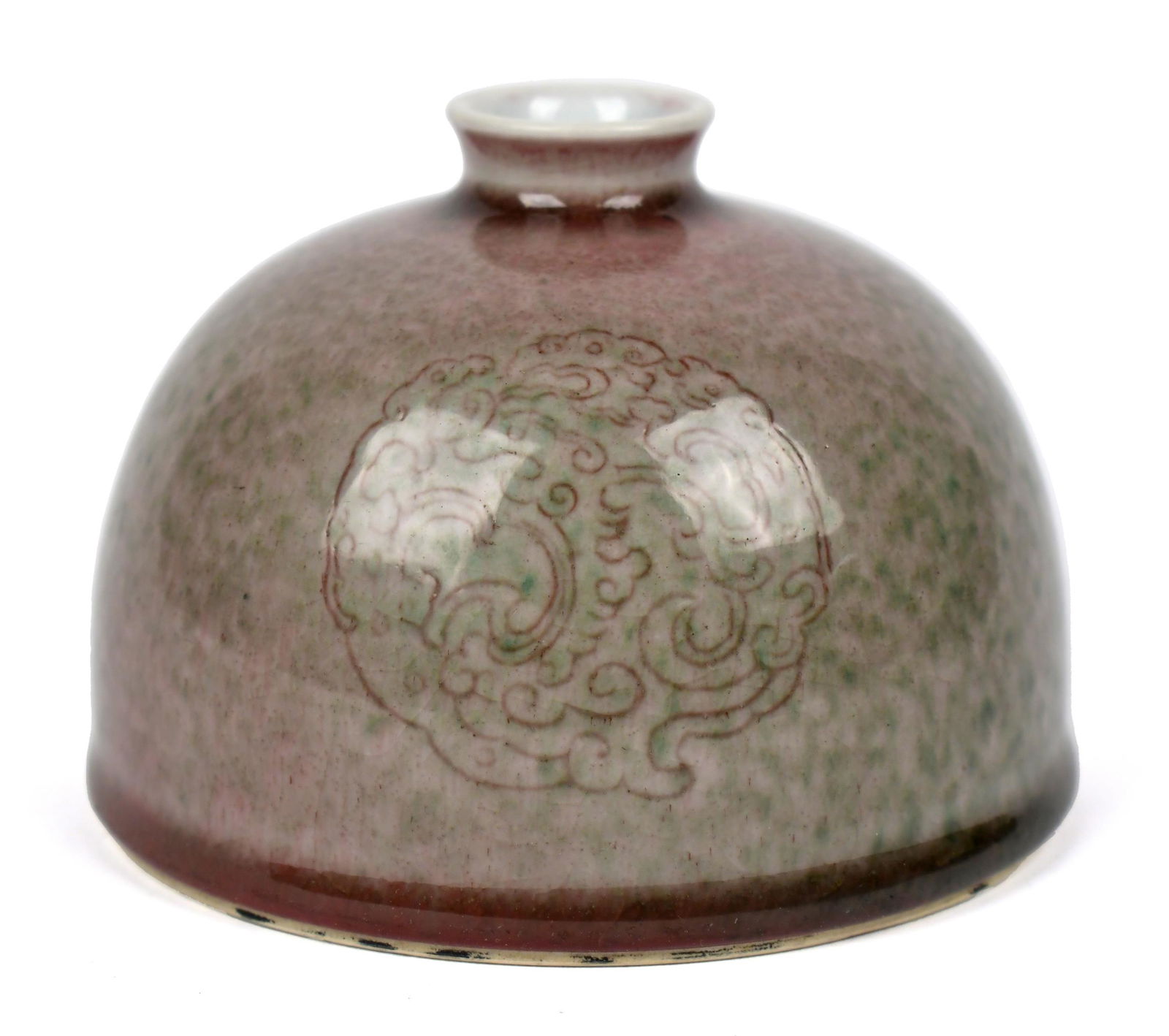 CHINESE PEACH  BLOOM GLAZED BRUSH WASHER. (1 of 7)