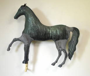 19TH C. JEWELL HORSE WEATHERVANE.