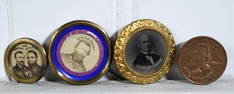 ANTIQUE POLITICAL PINS/BUTTON, GRANT, HORACE GREELEY.