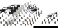 GEORG JENSEN 'ACORN' FLATWARE, 63 PCS.