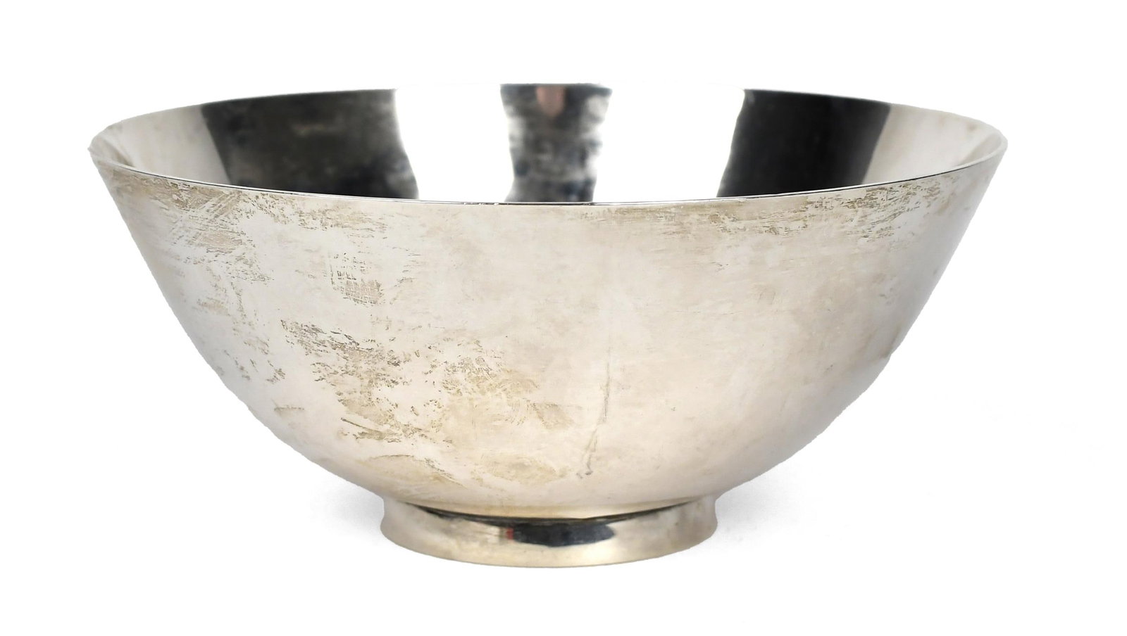 VINTAGE TIFFANY & CO STERLING BOWL, JOSEPH CONYERS.: Signed Tiffany & Co. Makers Reproduction Original by Joseph Conyers Boston About 1700. 4”H x 9”dia., 23 oz t.