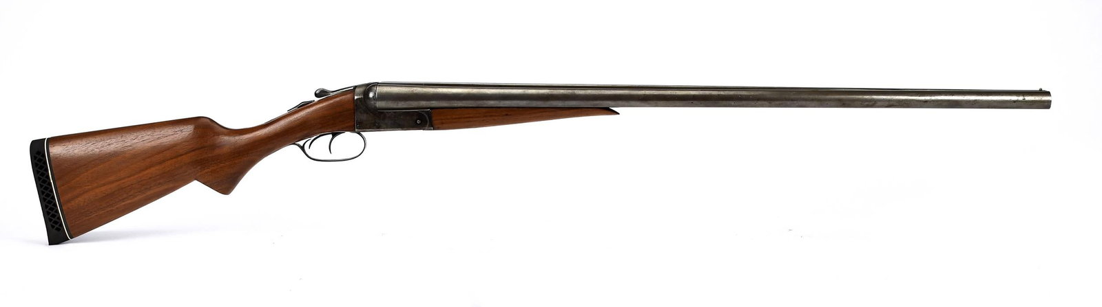 REMINGTON MODEL 19, 12 GAUGE.: Remington SxS 12 gauge shotgun, model 19, with walnut stock, serial # 302657, 46”L, barrel 30”L, T-452. *NICS Background check required unless FFL or C&R exempt, out of state buyers must s