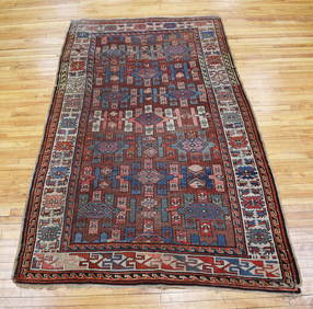ANTIQUE ORIENTAL AREA RUG. (1 of 8)