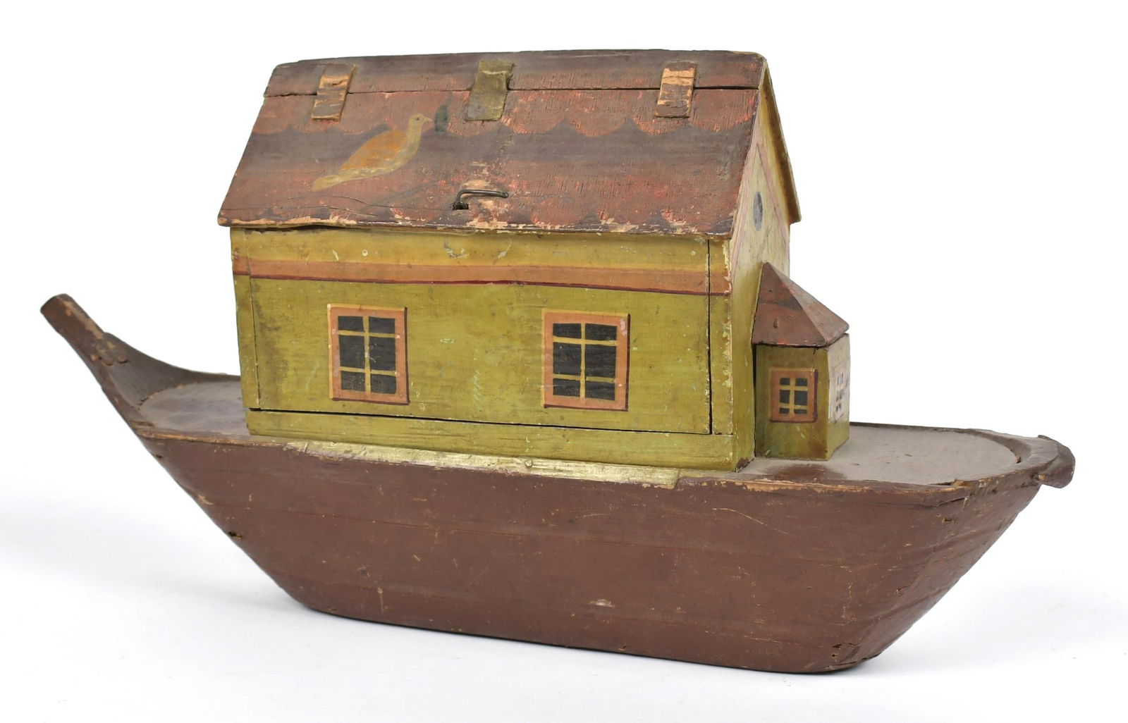 HAND MADE NOAH’S ARK WITH FIGURES. (1 of 20)