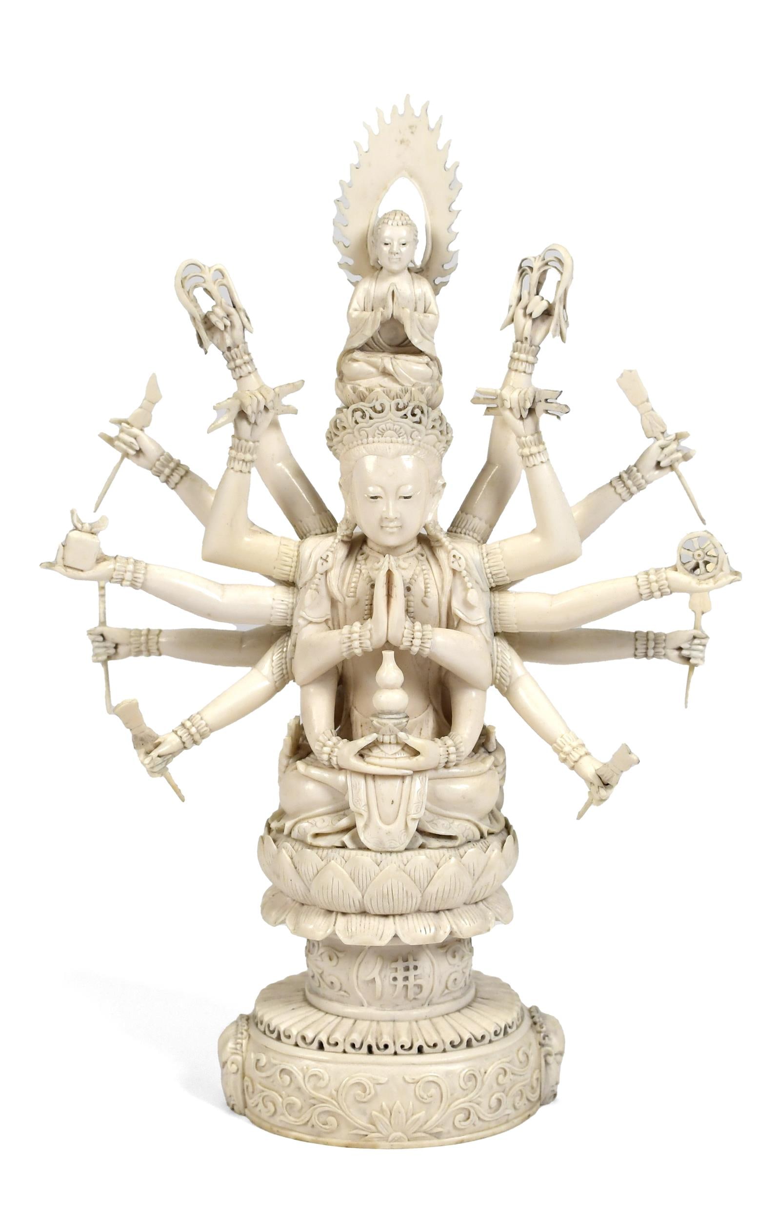 ANTIQUE CHINESE QUAN-YIN CARVING. (1 of 6)