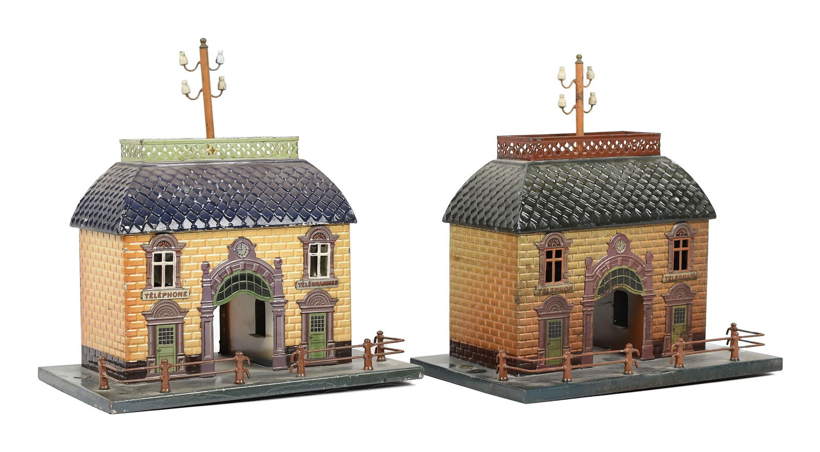 TWO EARLY BING RAILROAD STATIONS. (1 of 14)