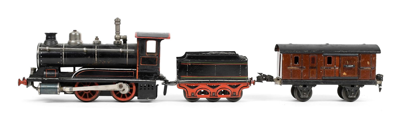 MARKLIN LOCOMOTIVE WITH TENDER AND ONE CAR. (1 of 20)