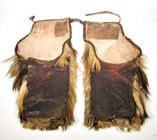 VINTAGE WESTERN COWBOY WOOLY CHAPS.