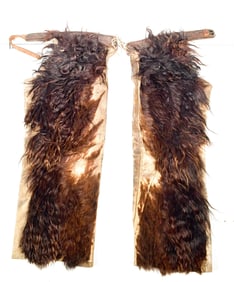 EARLY 20TH C. EDDY ROSENBERRY’S WOLLY CHAPS.