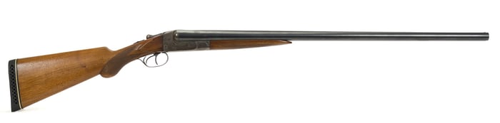 ITHACA HAMMERLESS SXS DOUBLE BARREL 12 GAUGE.
