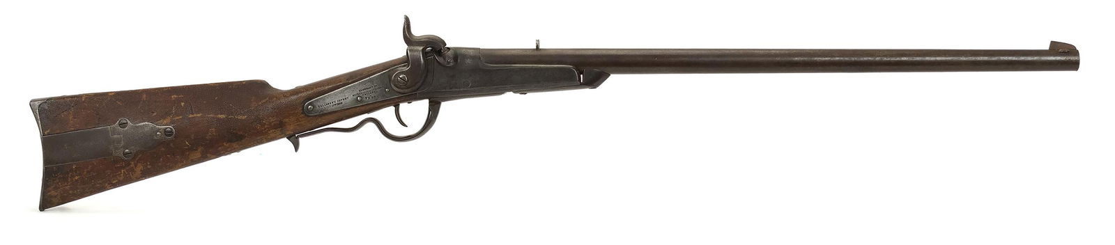 RICHARDSON & OBERMAN GALLAGHER CIVIL WAR CARBINE.: Civil War era Gallagher carbine by Richardson & Oberman lever action and percussion cap, approximately 17,000 produced, barrel 22”L. Serial #8626.