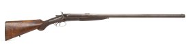 ENGLISH R. ADAMS COMBO RIFLE SHOTGUN SXS IN CASE.