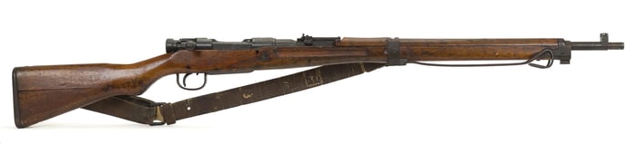 WW2 JAPANESE ARISAKA TYPE 38 SHORT RIFLE W/BAYONET.