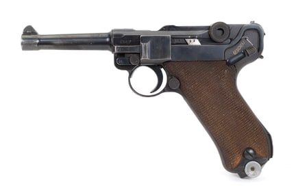 WW2 MAUSER P-08 LUGER, W/HOLSTER.