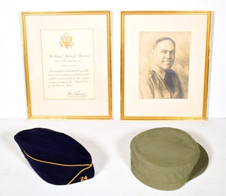 US ARMY COMMENDATION SIGNED BY JFK