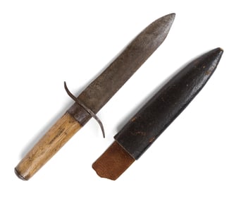 CIVIL WAR ERA BOWIE KNIFE AND SHEATH. I