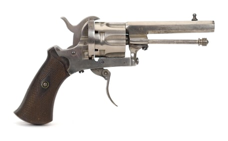 ANTIQUE 1854 FRENCH LEFAUCHEUX PINFIRE REVOLVER.