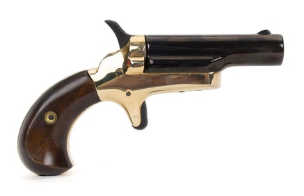 COLT DERRINGER SINGLE SHOT 22 SHORT SIDE LOAD W/CASE.