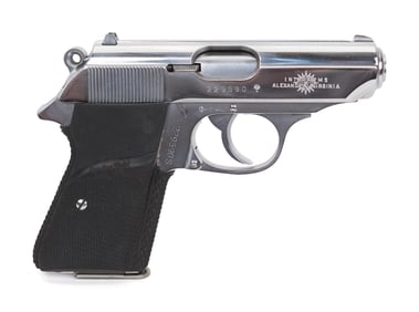 WALTHER PPK/S CHROME 380 CAL. PISTOL, WITH BOX.