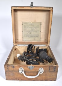 CA. 1940'S PLATH GERMAN WWII SEXTANT IN BOX.
