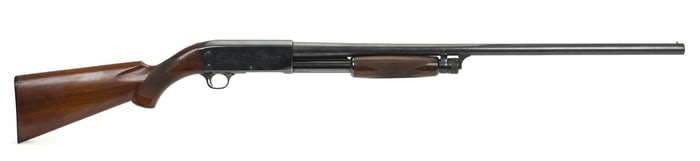 ITHACA PUMP ACTION 12 GAUGE SHOTGUN.
