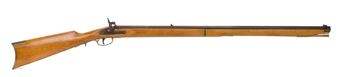 HOPKINS AND ALLEN BLACK POWDER PERCUSSION LONG GUN.