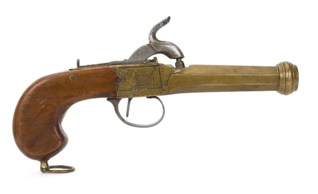 ANTIQUE 1840’S ENGLISH BOOT PISTOL.