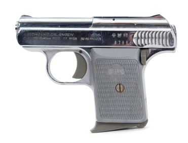 WISEHO K6 MODEL 11 25 CAL NICKEL PLATED PISTOL.