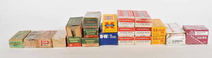 VINTAGE AMMUNITION, 38 CAL.