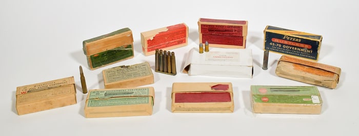 VINTAGE AMMUNITION, 11 BOXES.