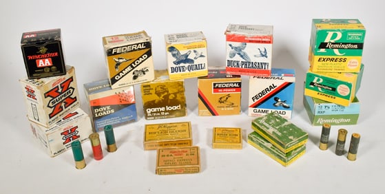 VINTAGE AMMUNITION, SHOTGUN SHELLS.
