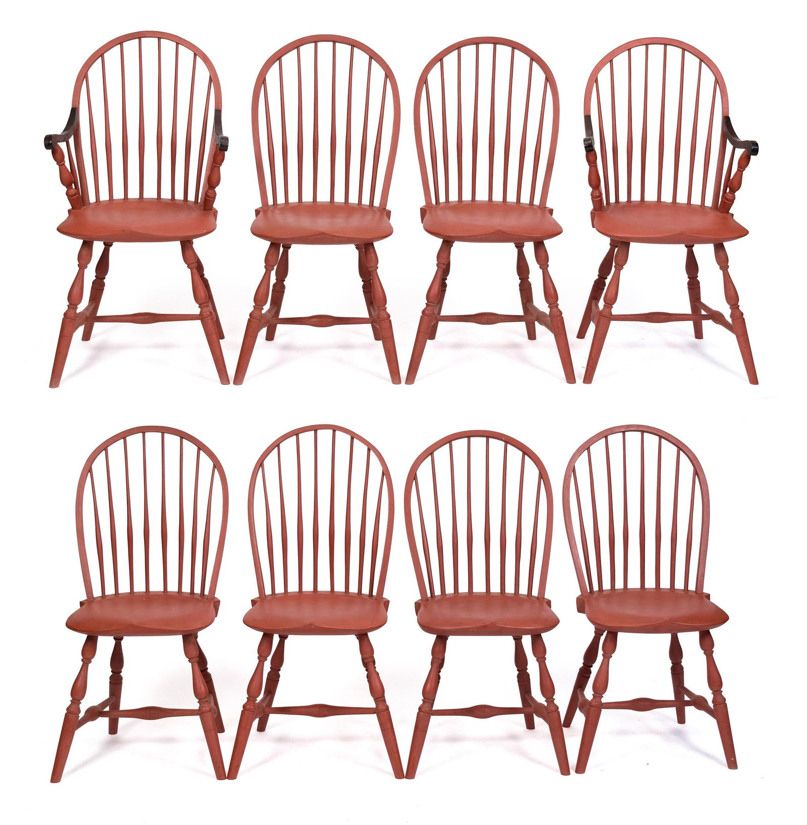 SET OF 8 FREDERICK ERNST WINDSOR CHAIRS. (1 of 10)