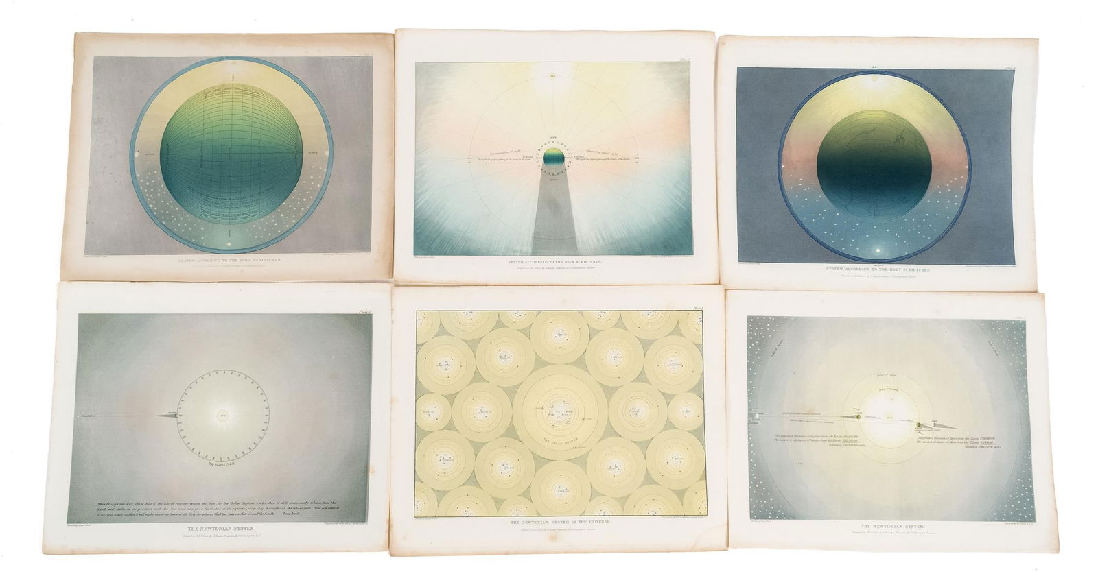 RARE MUGGLETONIAN ASTRONOMICAL PRINTS, BY WP BAXTER. (1 of 19)