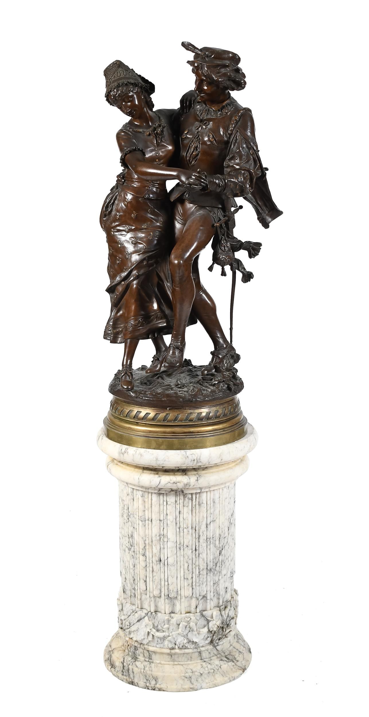 ADRIENNE ETIENNE GAUDEZ BRONZE, DANCING COUPLE. (1 of 11)