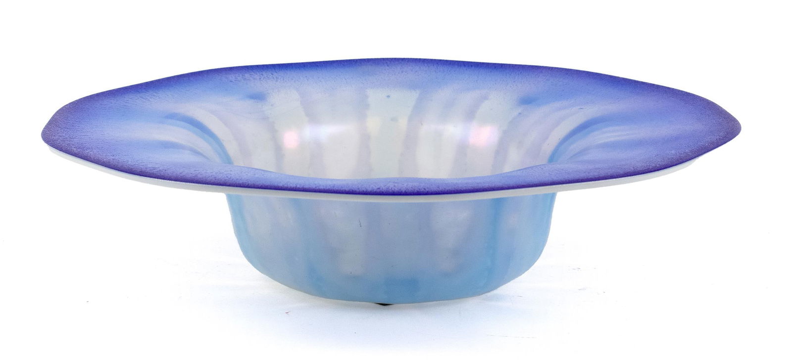 1925 L.C. TIFFANY FAVRILE GLASS CENTER BOWL. (1 of 7)